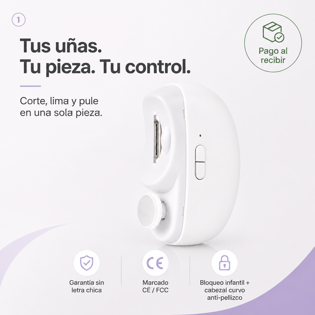 Corta Unas Electrico Recargable - 13618 — vista 1